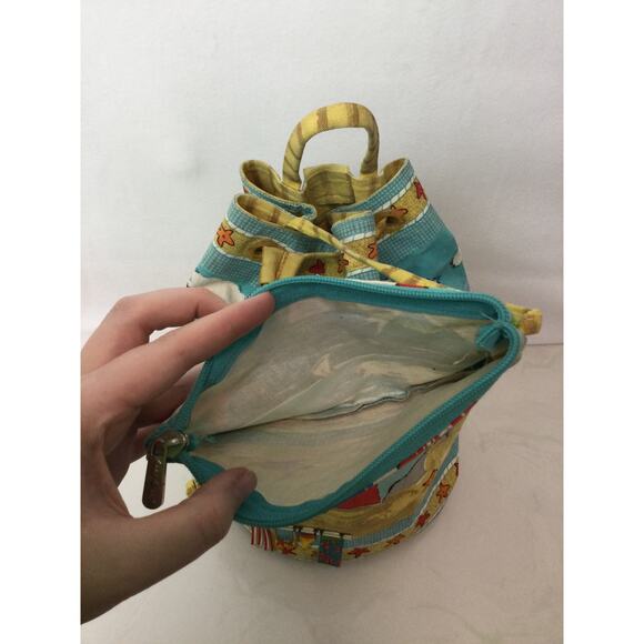 Anne Ormsby Sun n Sand Barrel style Drawstring Beach Bag - Picture 5 of 12